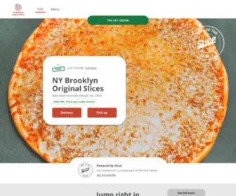 NYbrooklynoriginalslicesmenu.com(Get 10% off your pizza delivery order) Screenshot