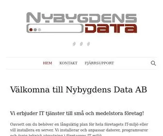 NYBYgdensdata.com(Välkomna till Nybygdens Data AB) Screenshot