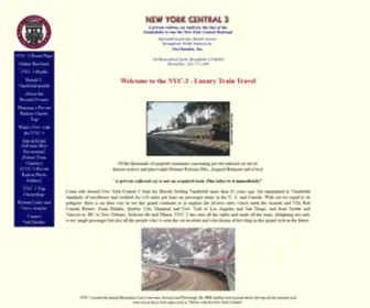 NYC-3.com(New York Central 3 Private Railcar Excursions and Charters) Screenshot
