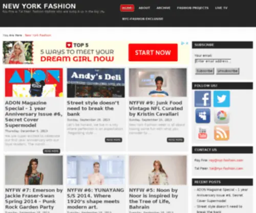 NYC-Fashion.com(NYC Fashion) Screenshot