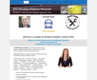 NYC-Violation-Removal.com(JOHN FARR Plumbing & Heating) Screenshot