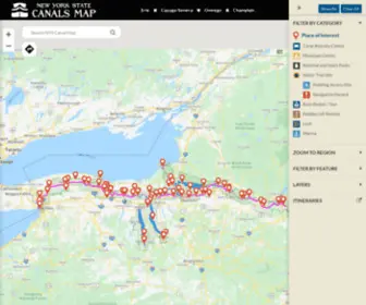 Nycanalmap.com(NY Canal Map) Screenshot