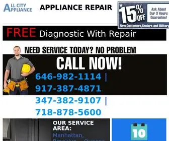 Nycappliancerepair.org(Appliance repair NYC) Screenshot