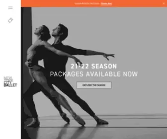 NYcballet.com(New York City Ballet) Screenshot