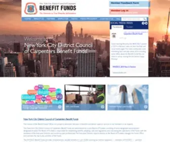 NYCCBF.com(The New York City District Council of Carpenters Benefit Funds The New York City District Council of Carpenters Benefit Funds) Screenshot