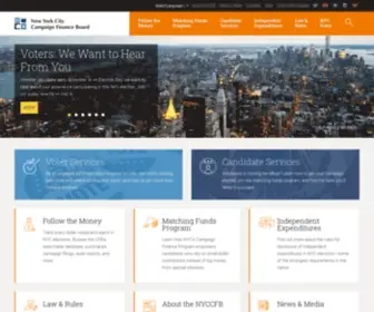 NYCCFB.org(New York City Campaign Finance Board) Screenshot