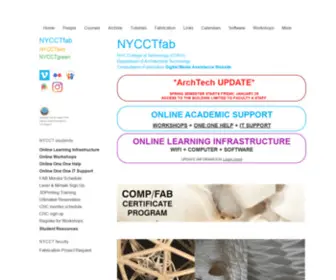 NYCCtfab.com(Digital media resources for Architectural Technology students at City Tech (CUNY)) Screenshot