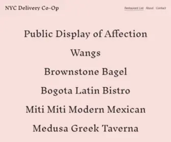 NYCDeliverycoop.com(NYC Delivery Co) Screenshot