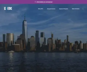 Nycedc.com(New York City Economic Development Corporation's mission) Screenshot