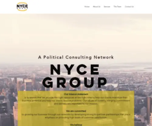 Nycegroup.com(Just another WordPress site) Screenshot