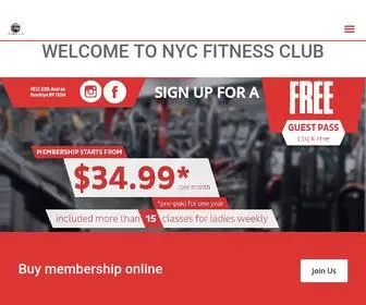 NYcfitclub.com(The Best Boxing and Fitness Gym in Brooklyn) Screenshot