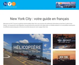 NYC.fr(Votre guide de voyage à New York City en français) Screenshot