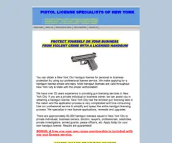 NYcgun.com(Pistol License Specialists of New York) Screenshot