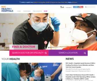 NYchealthandhospitals.org(NYC Health + Hospitals) Screenshot
