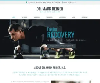 NYcherniasurgery.com(Dr. Mark Reiner) Screenshot