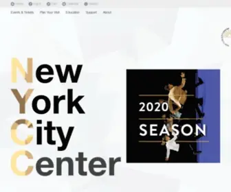 Nycitycenter.org(New York City Center) Screenshot