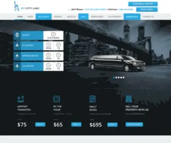 Nycitylimo.com(NY City Limo) Screenshot