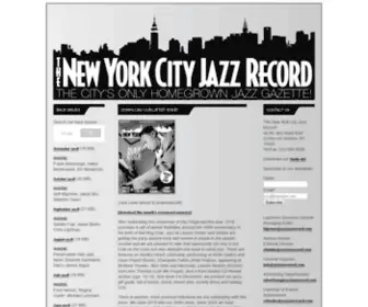 NYcjazzrecord.com(The New York City Jazz Record) Screenshot