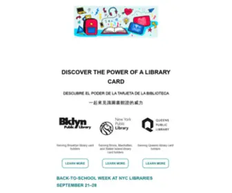 NYclibraries.org(N.Y.C. Schools) Screenshot