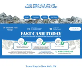 NYcluxurypawnloans.com(Pawn Shop NYC) Screenshot