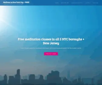 NYcmeditation.org(FREE Meditation classes in New York City) Screenshot