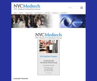 NYcmedtech.info(NYC Medtech) Screenshot