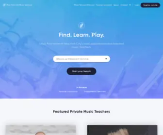 NYcmusicteachers.com(New York City Music Teachers Online) Screenshot