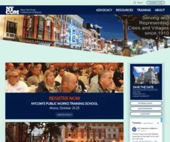 Nycom.org(New York Conference of Mayors) Screenshot