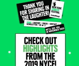 Nycomedyfestival.com(NEW YORK COMEDY FESTIVAL) Screenshot