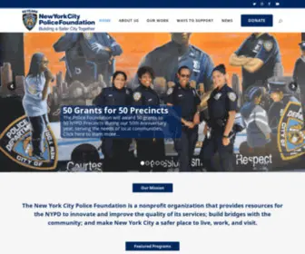 NYcpolicefoundation.org(Our mission) Screenshot