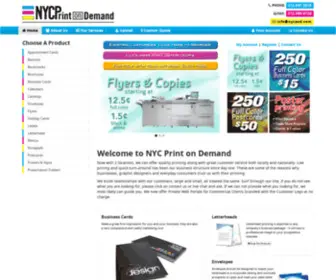 NYCprintondemand.com(NYC Print on Demand) Screenshot