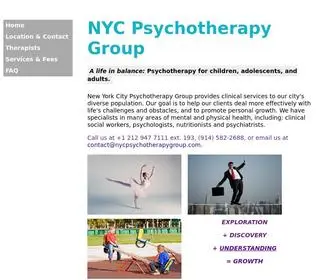 NYCPSYchotherapygroup.com(NYC Psychotherapy Group) Screenshot