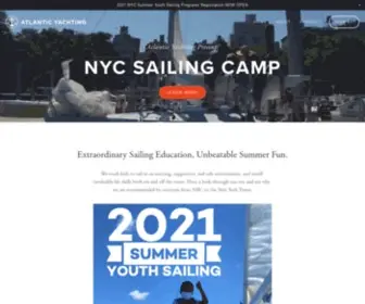 NYcsailingcamp.com(Atlantic Yachting's summer sailing camp for kids) Screenshot