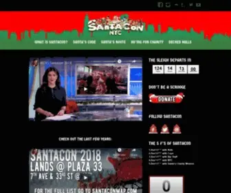 NYcsantacon.com(The Official Home of SANTACON® NYC) Screenshot