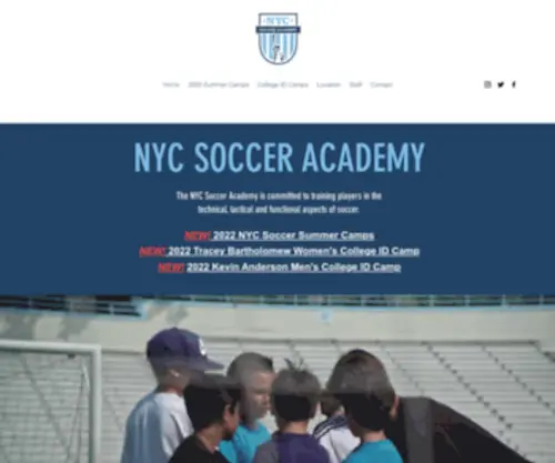 NYcsocceracademy.com(The NYC Soccer Academy) Screenshot