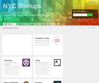 NYCstartups.net(Startups List) Screenshot