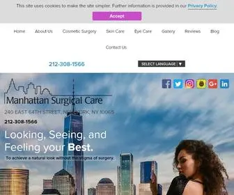 NYcsurgical.com(Oculofacial Surgery New York City) Screenshot