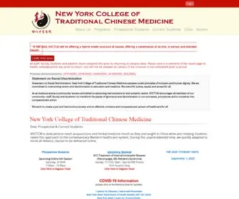 NYCTCM.edu(New York College of Traditional Chinese Medicine) Screenshot