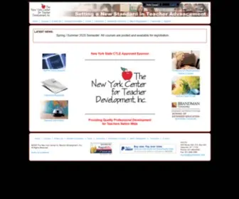 NYCTD.org(New York Center For Teacher Development) Screenshot