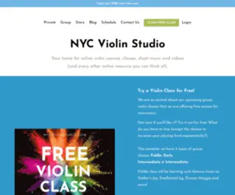 NYcviolinstudio.com(Learn Violin Online with Violin Lessons) Screenshot