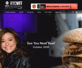 NYCWFF.org(Food Network & Cooking Channel New York City Wine & Food Festival presented by Capital One) Screenshot