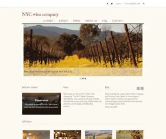 NYcwineclass.com(NYCwinecompany) Screenshot