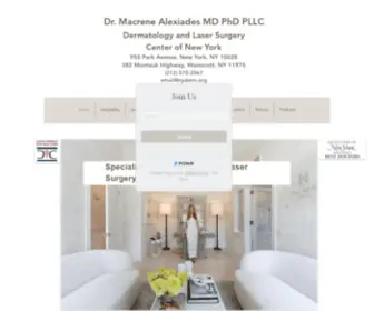 Nyderm.org(Dermatology and Laser Surgery NYDERM NY dermatology dermatologist cosmetic Macrene Alexiades) Screenshot