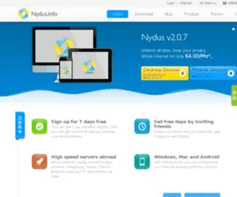 Nydus.info(Best Secure Personal VPN in China) Screenshot
