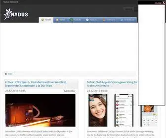 Nydus.org(Das Nachrichten Portal Nydus informiert mit ausgewählten News aus den Themenbereichen) Screenshot