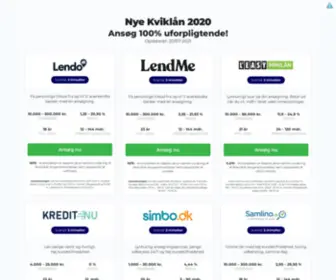 Nye-Kviklaan.dk(Nye kviklån 2021 ⇒ Udbetaling på 2 min) Screenshot