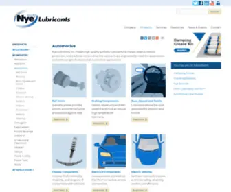 Nyeautomotive.com(Nye Lubricants) Screenshot