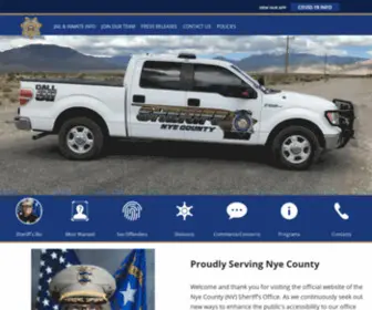 Nyecountysheriffsoffice.com(Nye County (NV) Sheriff's Office) Screenshot