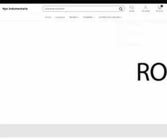 Nyeindumentaria.com(Tienda Online de Nye indumentaria) Screenshot