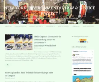 Nyenvirolaw.org(NEW YORK ENVIRONMENTAL LAW & JUSTICE PROJECT) Screenshot